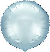 Balón foliový 45 cm Kulatý PASTELOVÝ MODRÝ