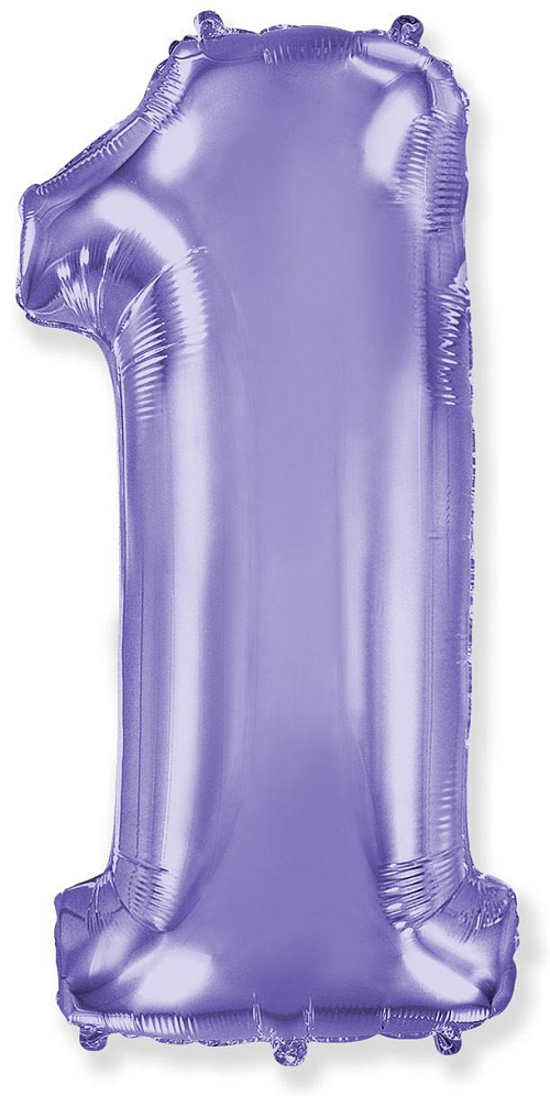 Balón foliový číslice FIALOVÁ - LILA 102 cm - 1