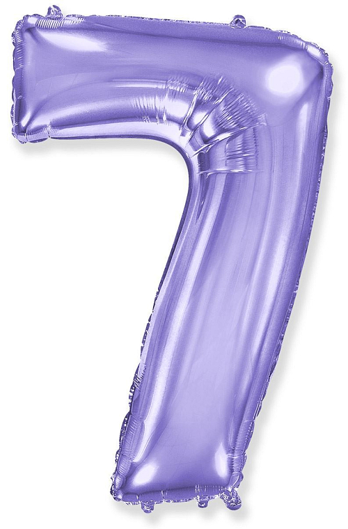 Balón foliový číslice FIALOVÁ - LILA 102 cm - 7