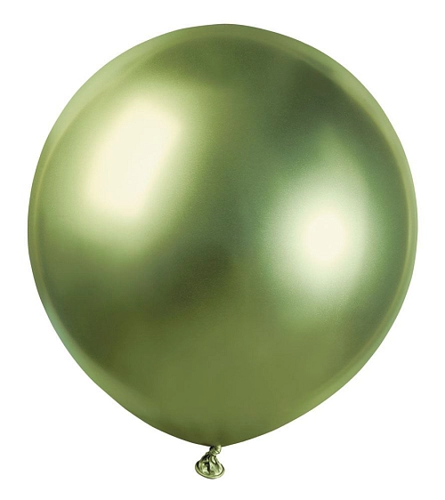 Balónek chromovaný 48 cm – lesklý zelený KIWI - 1 ks