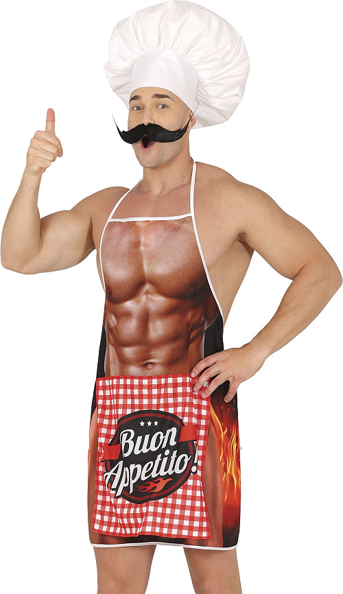 Zástěra muž grill - BBQ s překvapením