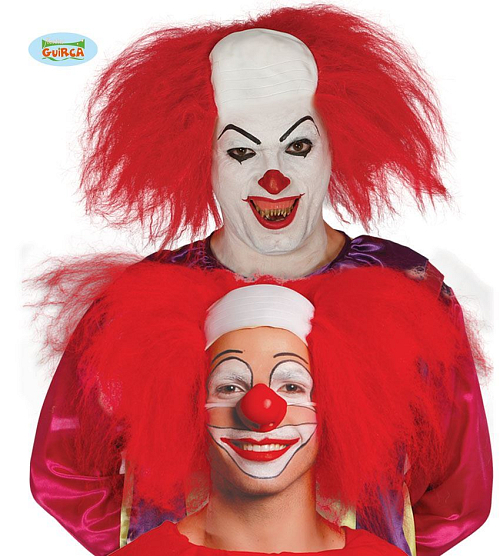 Paruka klaun Pennywise - horor TO - pleš s vlasy - Halloween