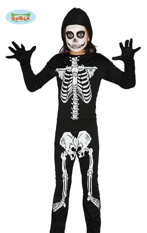Dětský kostým Kostlivec - vel.5-6 let - Halloween