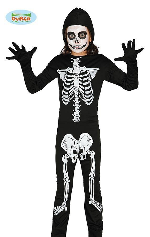 Dětský kostým Kostlivec vel.7-9 let - Halloween