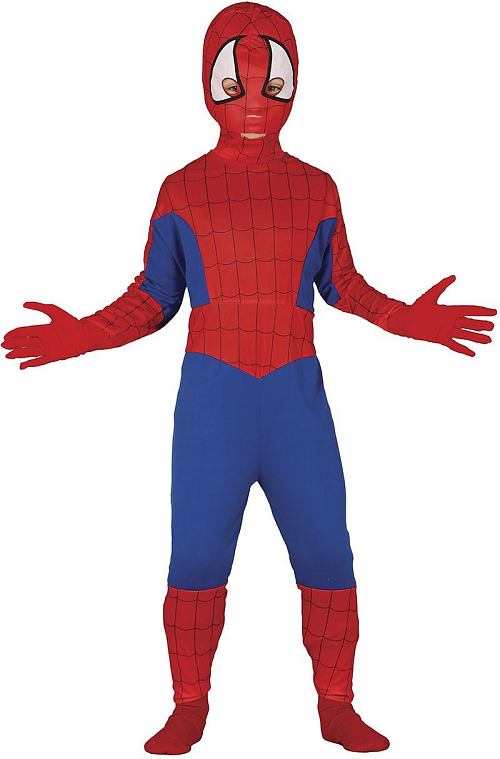 Děstký KOSTÝM - SPIDER BOY - vel. 7-9 let