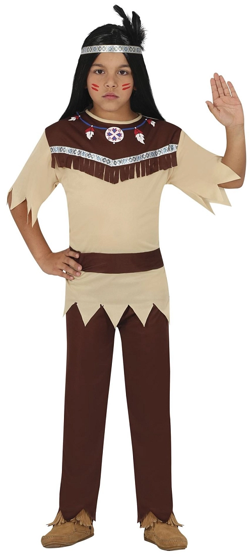 Dětský kostým Indián - vel. 5-6 let