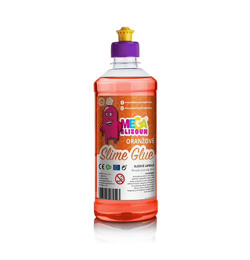 MEGASLIZOUN - PVA slizové lepidlo ORANŽOVÉ 500ml
