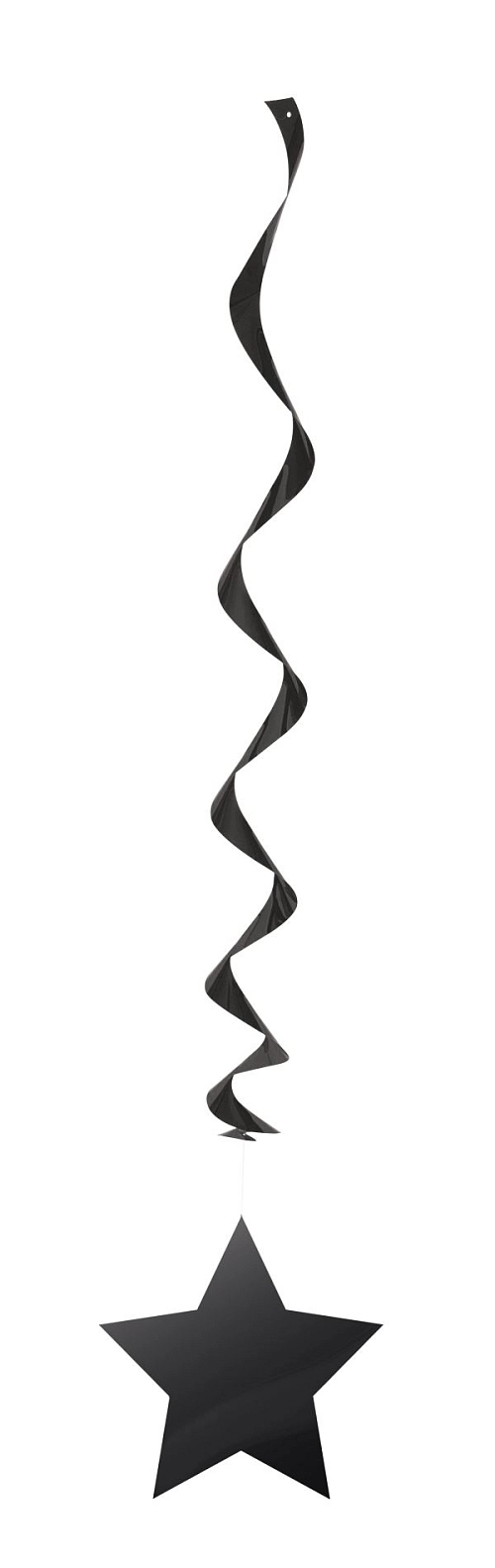 Dekorace Hvězda 91 cm 3 ks černá - vánoce