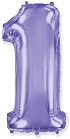 Balón foliový číslice FIALOVÁ - LILA 102 cm - 1