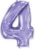 Balón foliový číslice FIALOVÁ - LILA 102 cm - 4