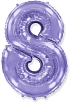 Balón foliový číslice FIALOVÁ - LILA 102 cm - 8