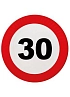Talíře dopravní značka 30 let - 23 cm - 8ks/bal.