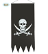Pirátská vlajka - plachta - banner - 43 x 86 cm