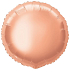 Balón foliový 45 cm Kulatý - růžovo zlatá - Rose gold