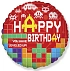 Balónek foliový Happy birthday - narozeniny - MINECRAFT - 45 cm