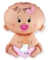 Balón foliový Miminko - holka - holčička - Baby shower - 60 cm