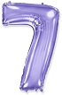 Balón foliový číslice FIALOVÁ - LILA 102 cm - 7