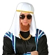 Klobouk arabský - Šejk - Sheik Abdullah