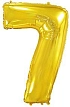 Balón foliový číslice ZLATÁ - GOLD 102 cm - 7