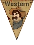Girlanda kovboj - Western - 500 cm