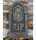 Náhrobek - RIP s lebkou - odpočívej v pokoji - 33 x 65 cm - HALLOWEEN