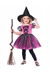 Dětský kostým čarodějnice barevný - Halloween - vel. 12-24 měsíců