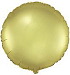 Balón foliový 45 cm Kulatý PASTELOVÝ ZLATÝ