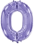 Balón foliový číslice FIALOVÁ - LILA 102 cm - 0