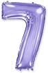 Balón foliový číslice FIALOVÁ - LILA 102 cm - 7