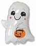 Fóliový balónek DUCH s dýní - pumpkin - Halloween - Ghost  - 90 cm