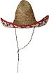 Slaměný klobouk sombrero barevný - Mexiko 50 cm