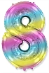 Balón foliový číslice DUHOVÁ 102 cm - 8