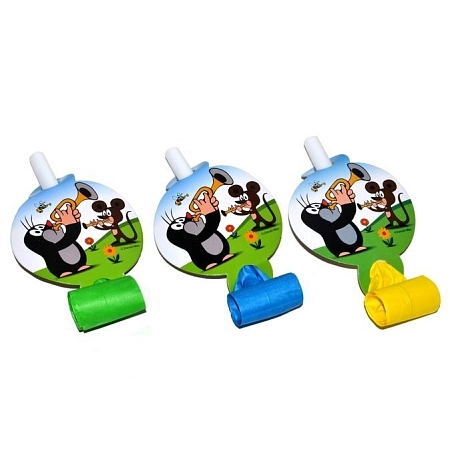 Párty frkačky Krteček - Krtek a kamarádi 6 ks, 14 cm