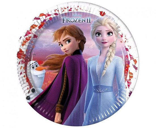 Talíře Ledové Království 2 - FROZEN 2 - 23 cm - 8 ks