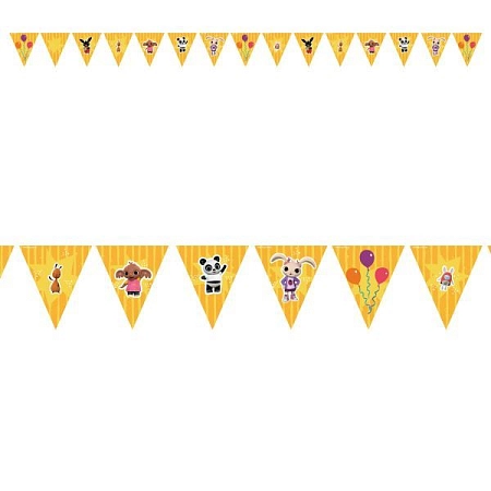 Girlanda vlajky Králíček Bing - 330 cm