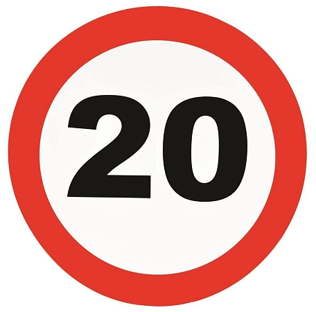 Dekorace dopravní značka 20 - 50 cm