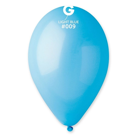 Balónky 100 ks SVĚTLE MODRÉ 26 cm pastelové
