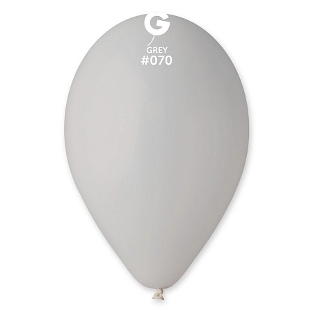 Balónky 100 ks ŠEDÉ 26 cm pastelové