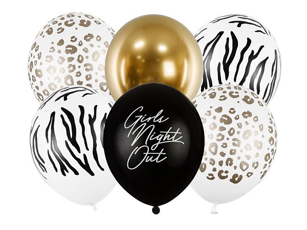 Sada latexových balónků - Girls Night Out - Rozlučka se svobodou - 30 cm - 6 ks