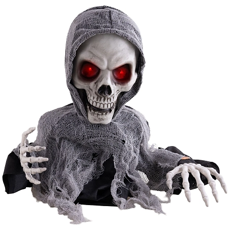 Dekorace Zombie - pohyblivá se zvukem a světlem - Halloween