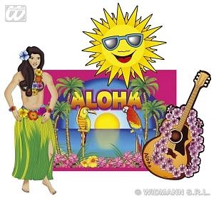 Dekorace sada havajská - Hawaii 4ks