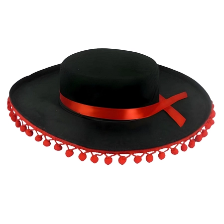 Klobouk Sombrero s bambulkama - Mexiko