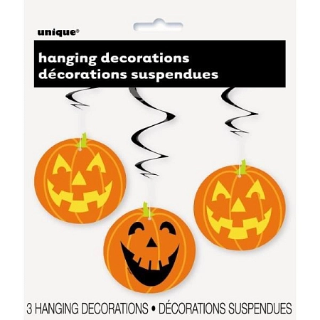 Girlanda ve tvaru dýně - pumpkin - HALLOWEEN - sada 3 ks
