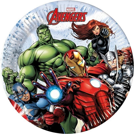 Papírové talíře AVENGERS - 20 cm - 8 ks