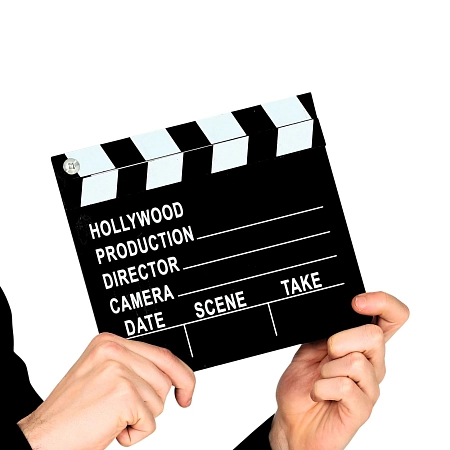 Dekorace - filmová klapka - Hollywood - 20x18 cm