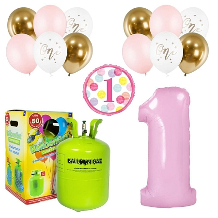 HELIUM SADA 1. NAROZENINY VELKÁ - OSLAVA HOLKA - 400 L