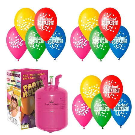 HELIUM SADA NAROZENINOVÁ PÁRTY MALÁ  - 200 L