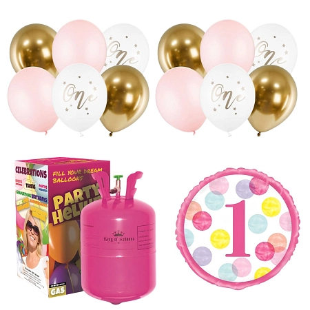 HELIUM SADA NA 1.NAROZENINY MALÁ OSLAVA HOLKA 200 L