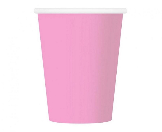 Kelímky růžové 250 ml - 6 ks