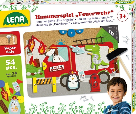 HRA S KLADÍVKEM, HASIČ,barevný korek